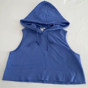 Forever 21 blue hoodie Cropped  top